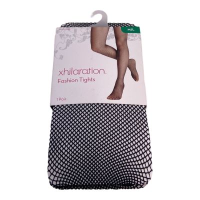 ???? Xhilaration FASHION TIGHTS STOCKINGS BLACK FISHNET M/L NEW - Q1